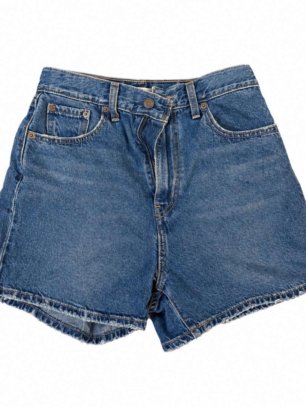 Levis High loose blue denim shorts 3.5 inch inseam size 26